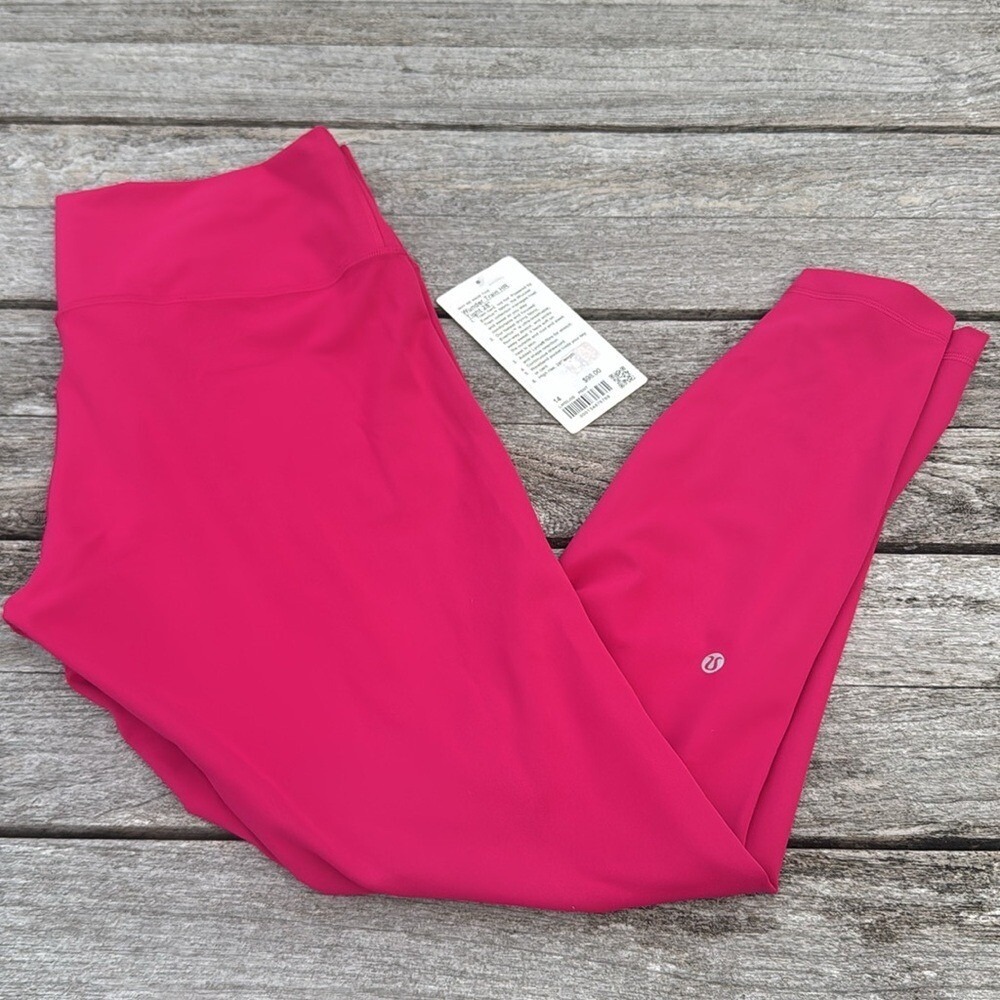 Lululemon Wunder Train High-Rise Tight 28" Passionate PINK size 14 NWT